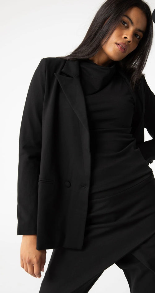 Charli Crossover Ponte Pants - Black