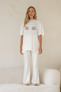 Oyster Atelier Tee - Peach & Parla