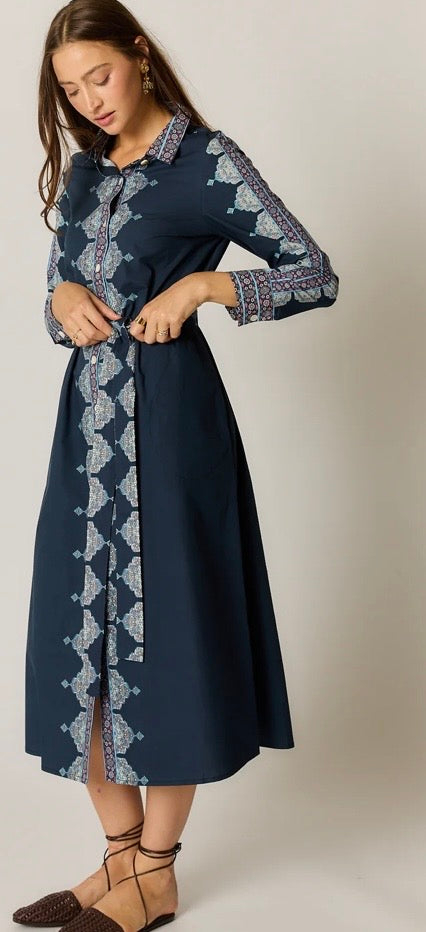 PAOLINA DRESS NAVY