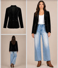 Velvet Blazer - Black