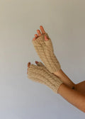 Fingerless Gloves - Almond