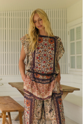 Fleetwood Dawn Cap Sleeve Tunic Blouse