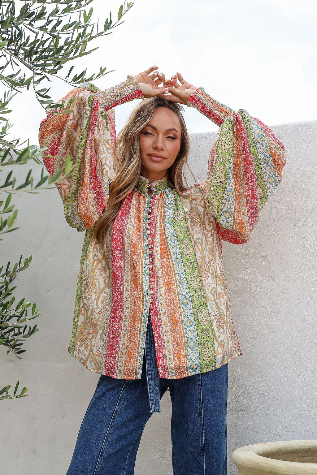 Bliss Blouse - Sicily Dreams