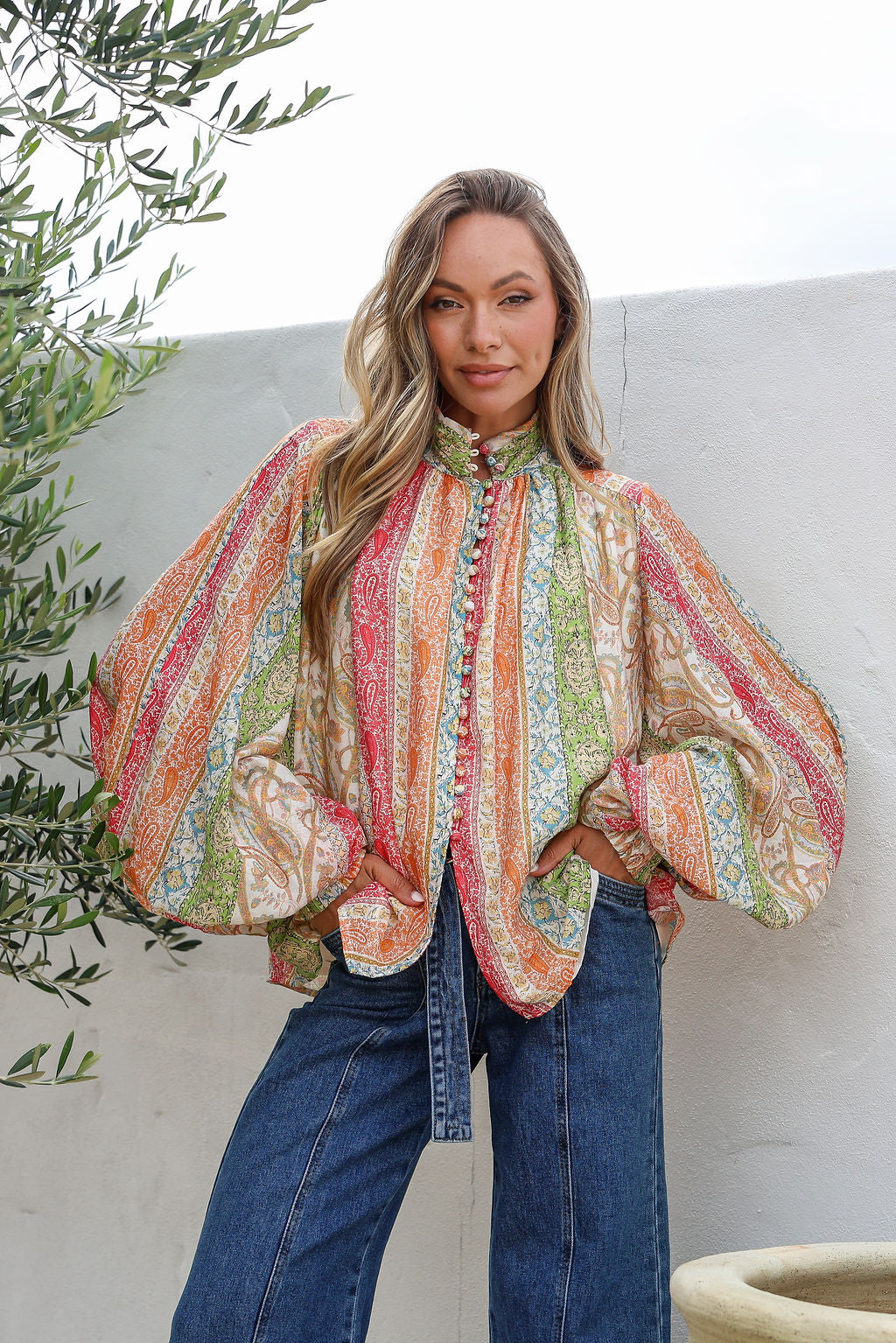 Bliss Blouse - Sicily Dreams