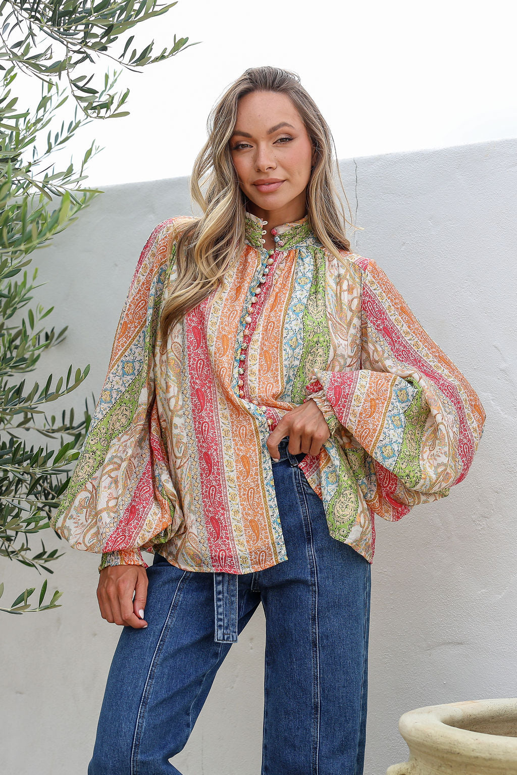 Bliss Blouse - Sicily Dreams