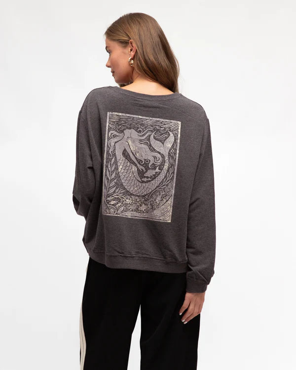 Mermaid Mirage Jumper - Charcoal