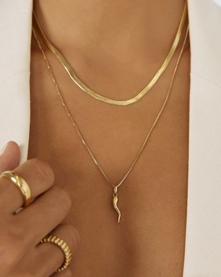 Sylvia Gold Snake Chain Necklace