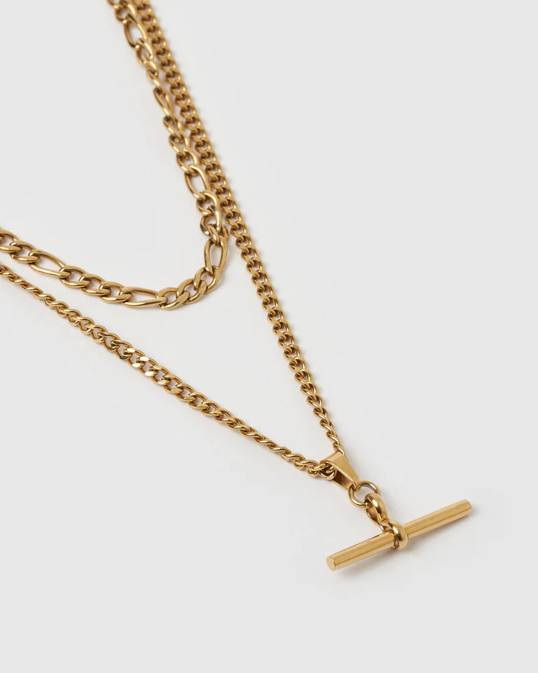 Marcella Double Stack Gold Necklace