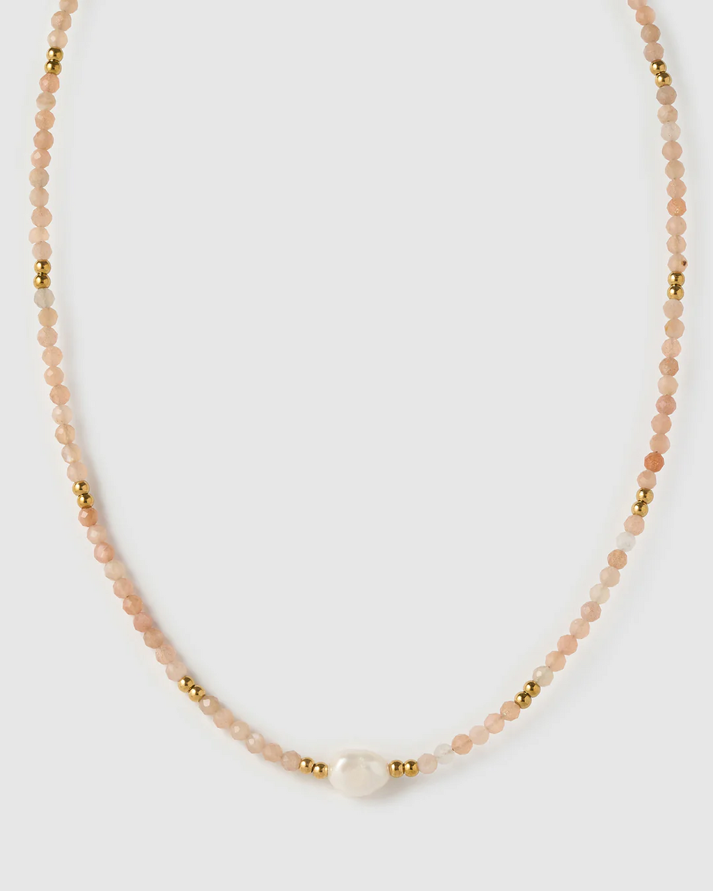 Mila Gemstone and Pearl Choker