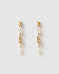 Mimi Pearl and Gold Earrings