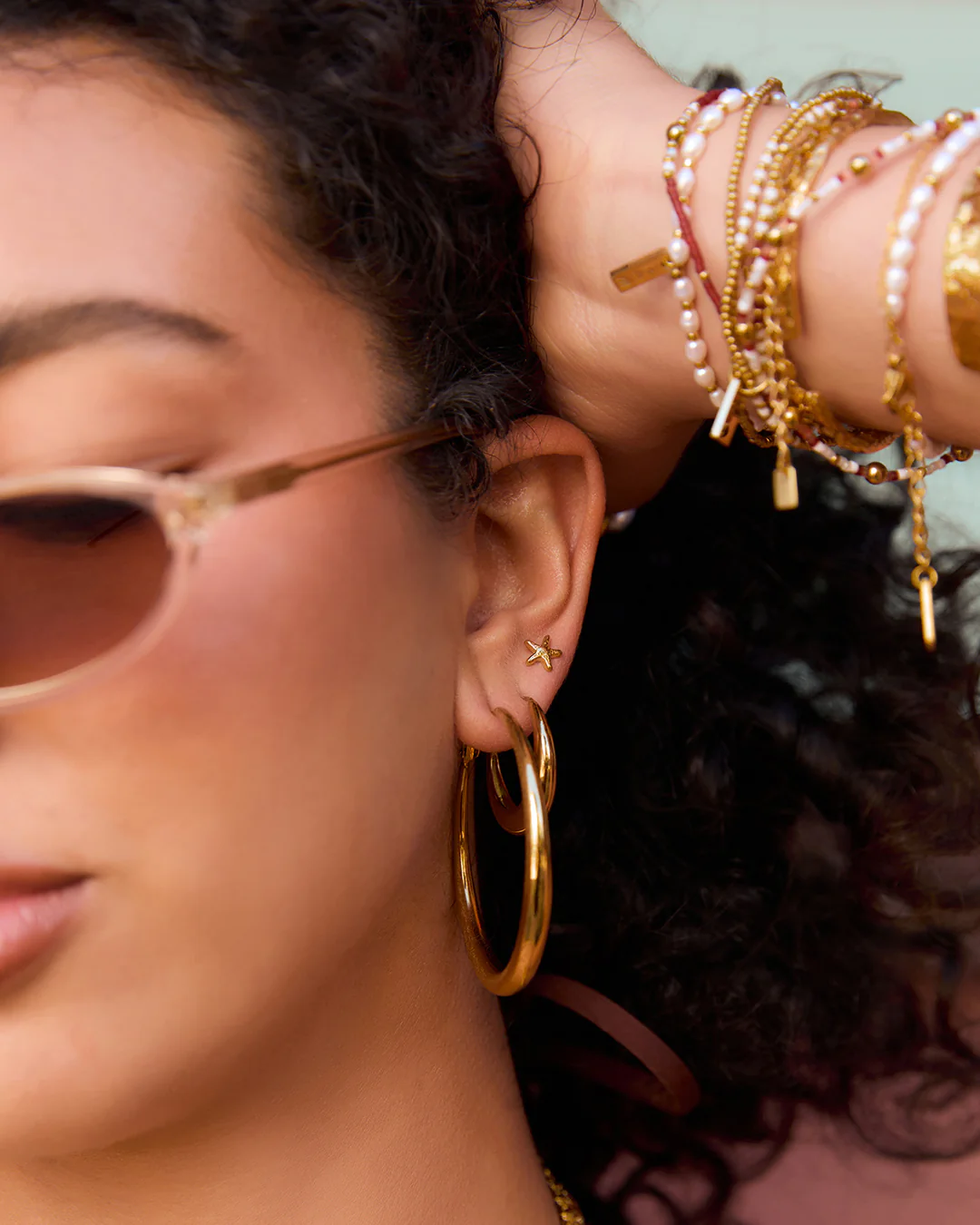 Starfish Gold Studs
