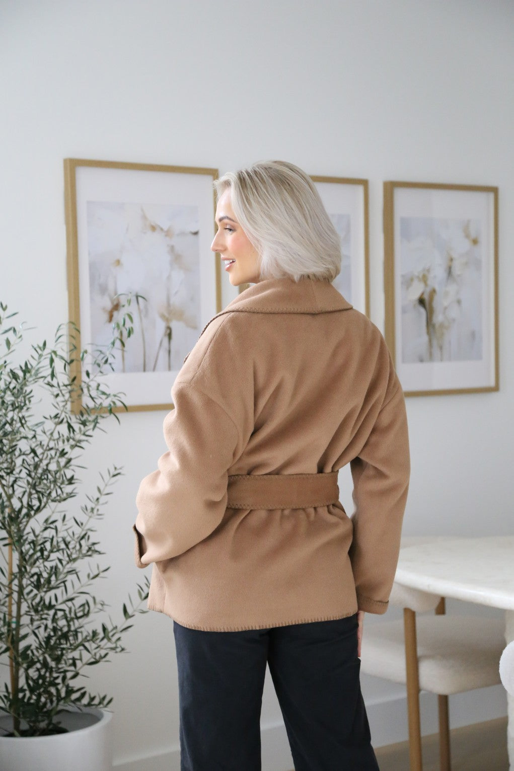 Tie Front Coat