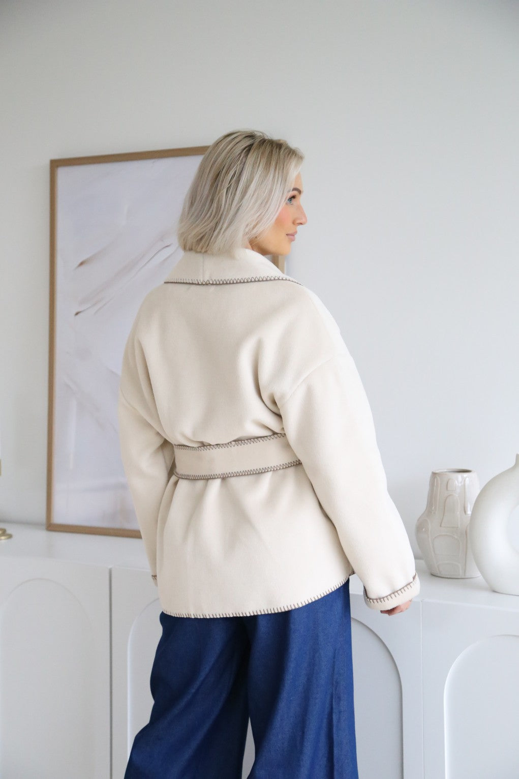 Tie Front Coat