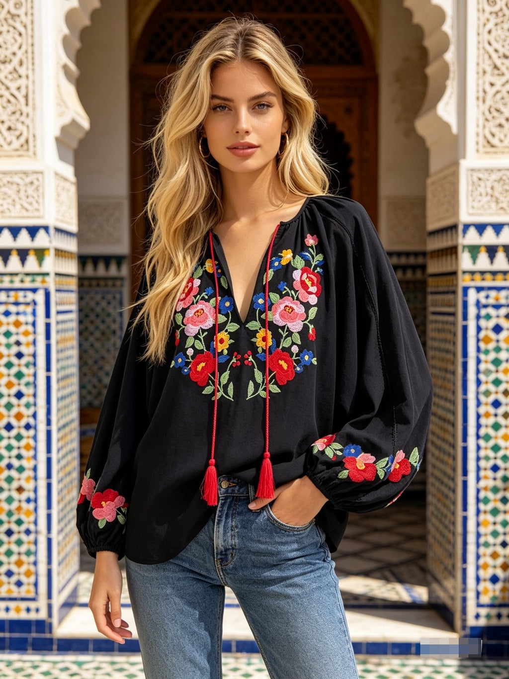 Bella Embroidered Blouse