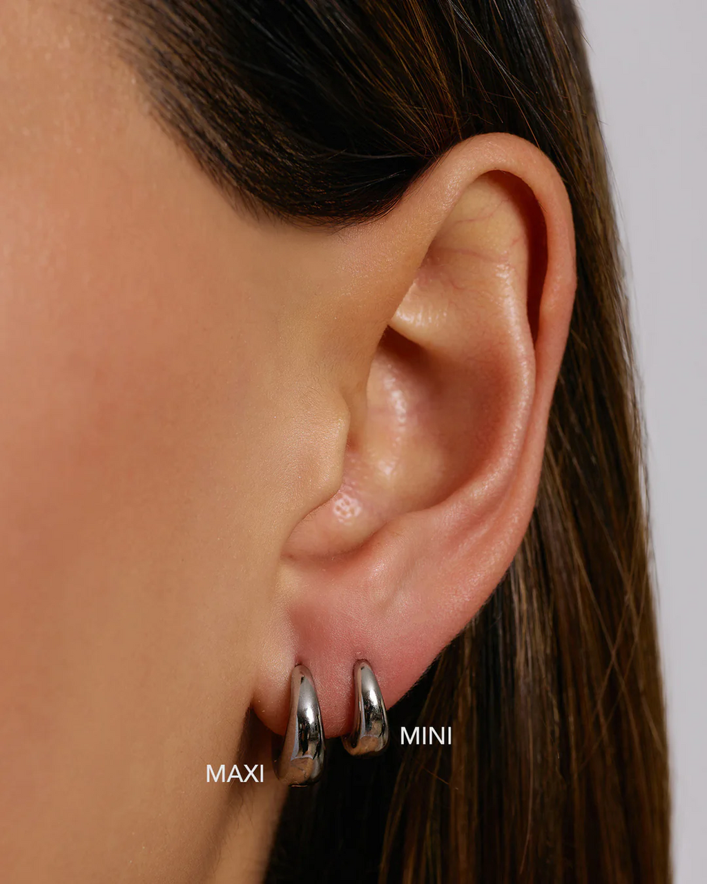 Max Silver Earrings Mini