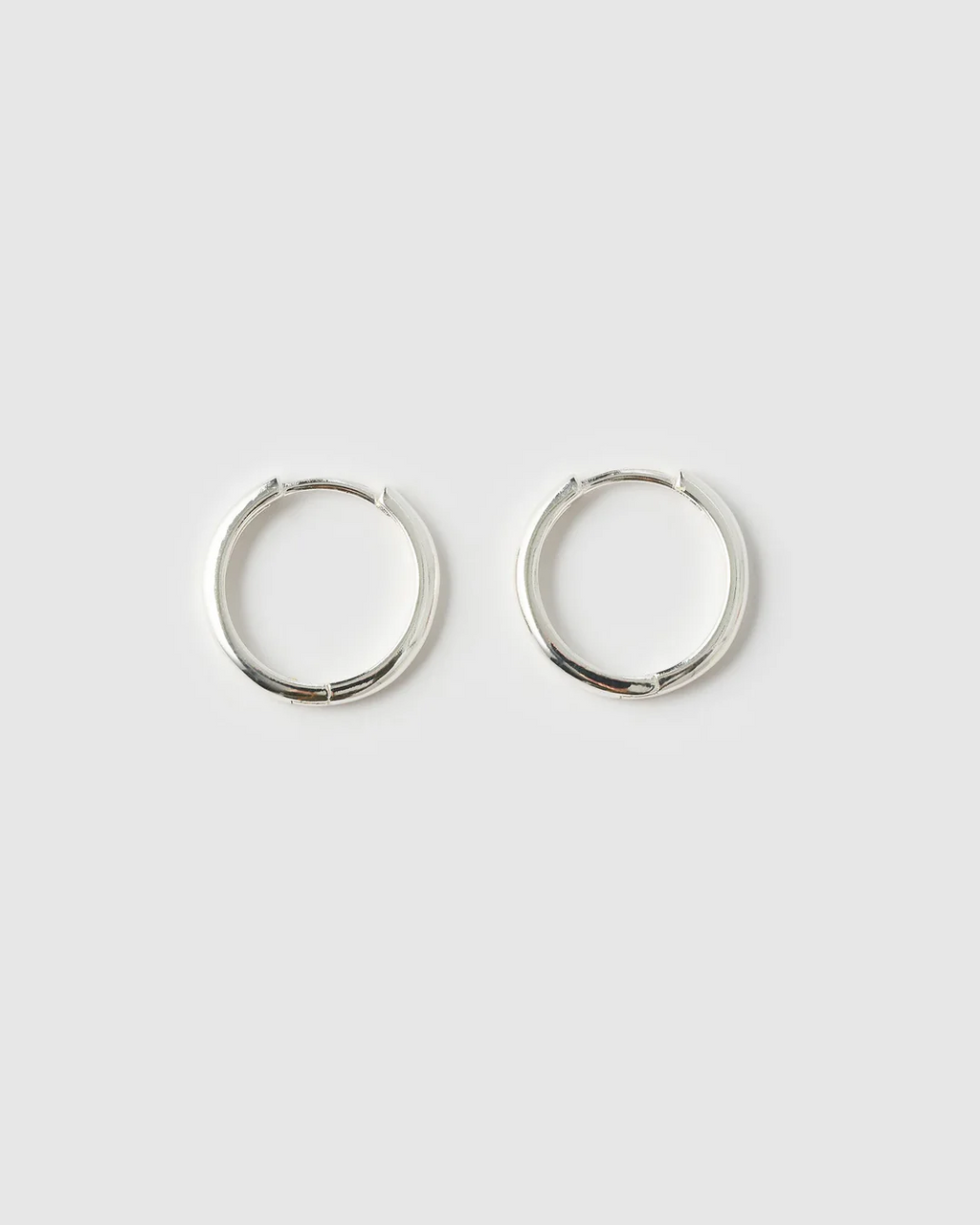 Scarlet Silver Hoop Earrings