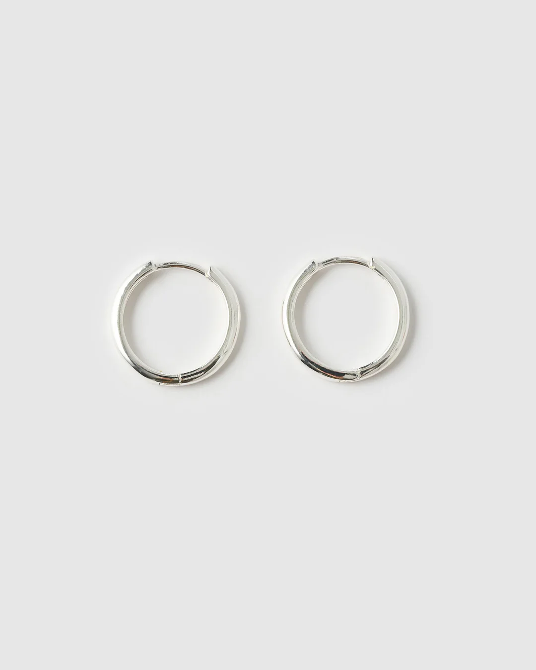 Scarlet Silver Hoop Earrings