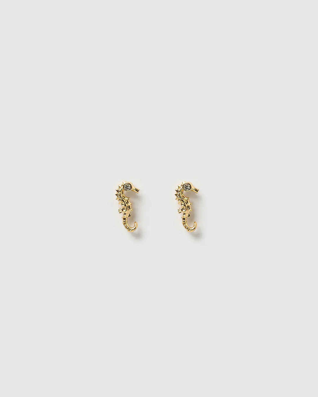 Seahorse Gold Studs