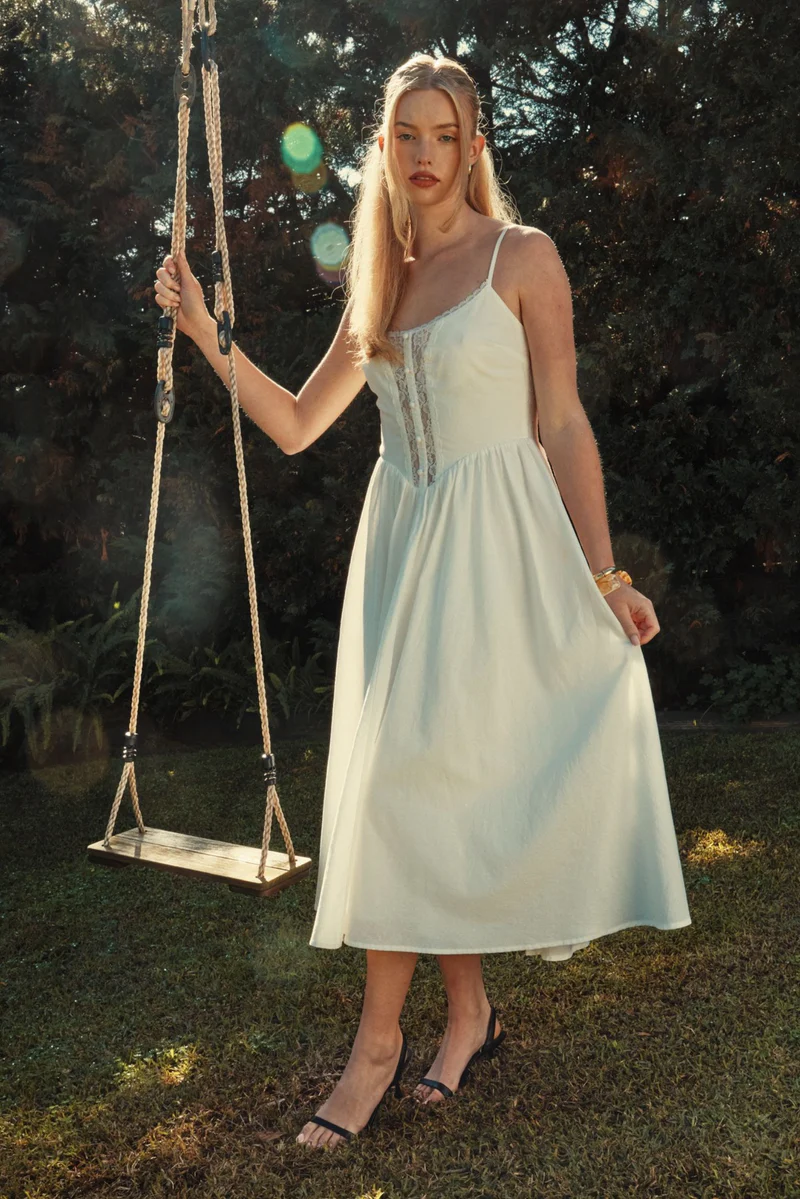 Freesia Dress - White