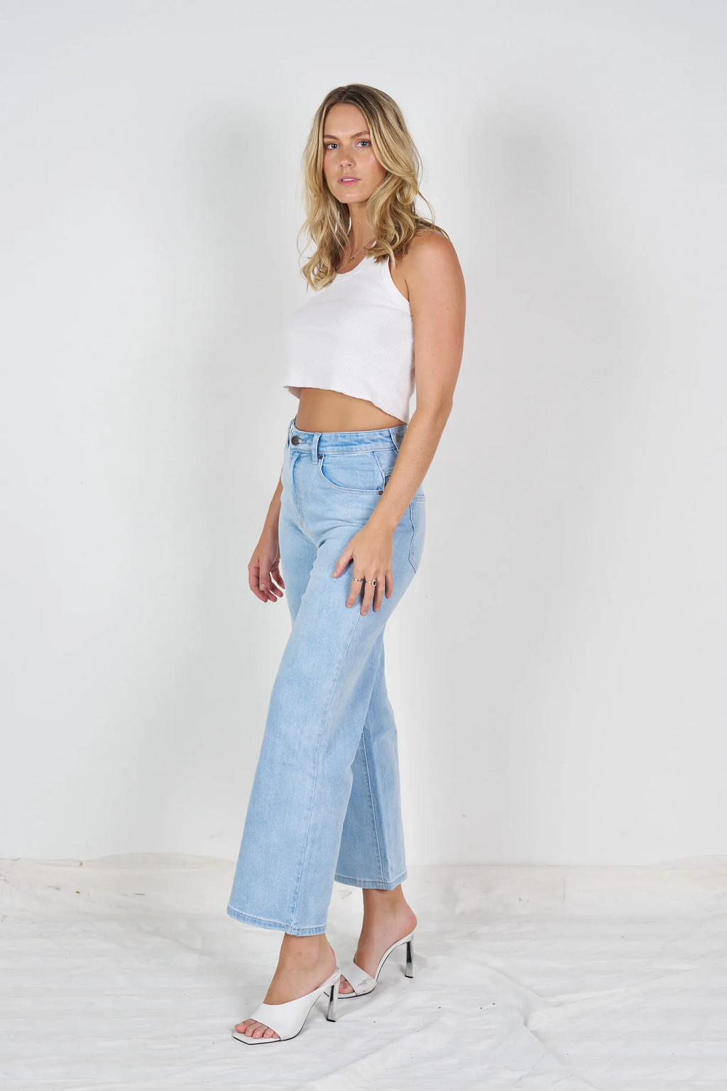 The Straight Leg Jean - Light Blue