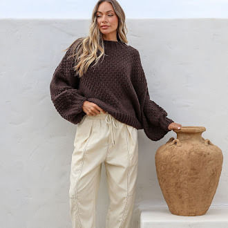 WS Getaway Knit - BTL0626 - Chocolate