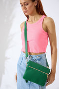 Nakoa The Label - Vegan PU Leather Arizona Crossbody - Emerald Green