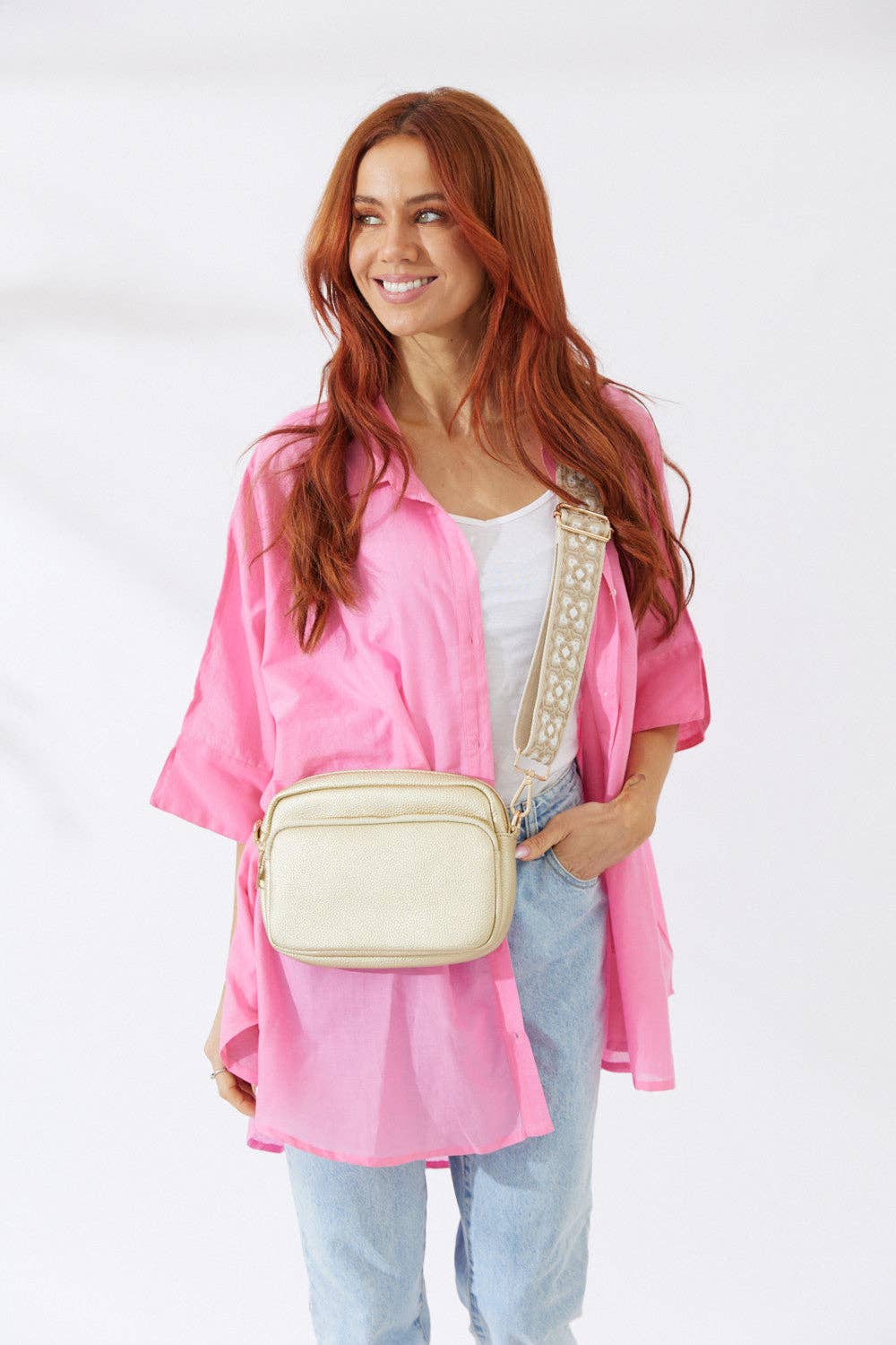 Nakoa The Label - Vegan PU Leather California Crossbody - Gold