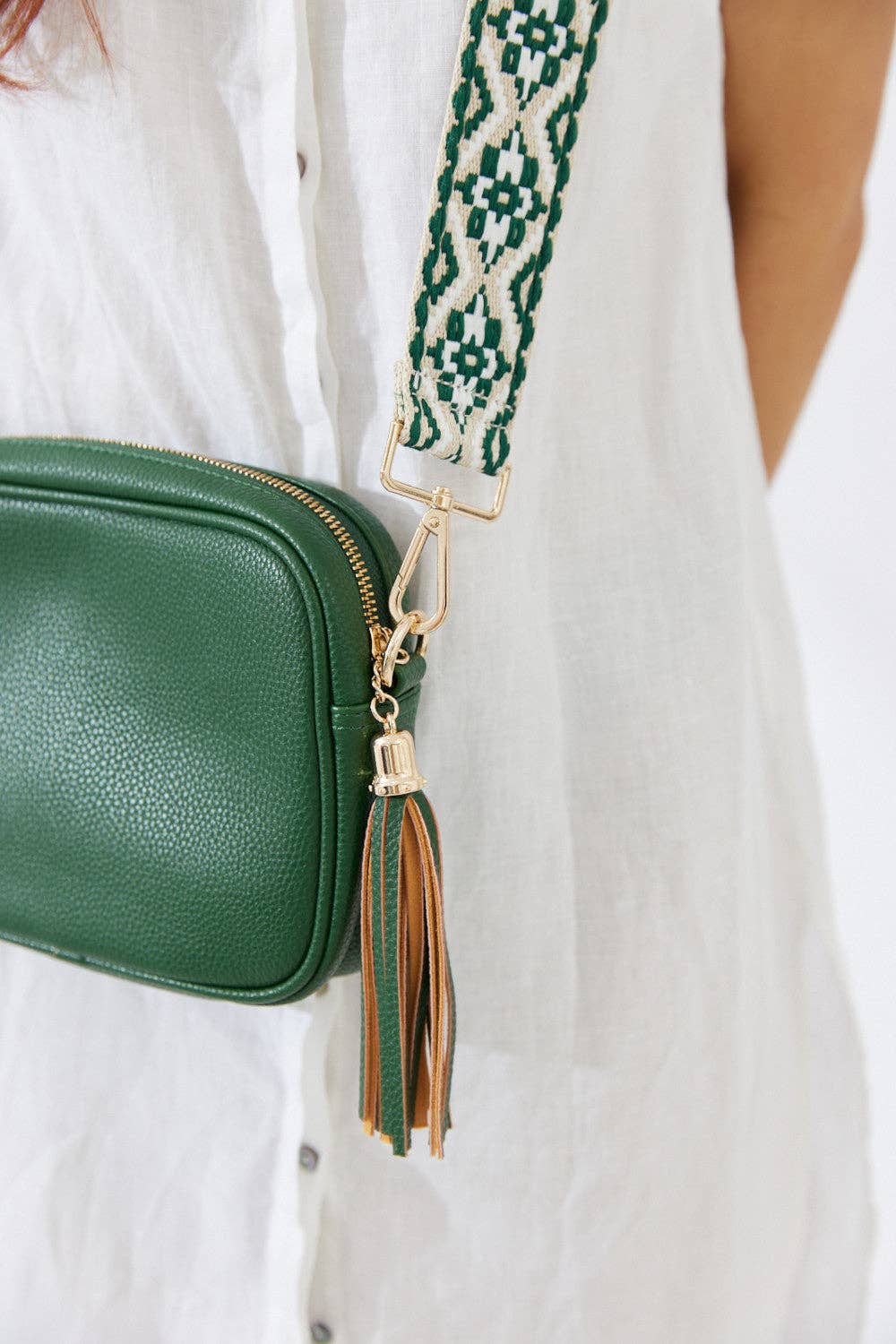 Nakoa The Label - Vegan PU Leather Miami Crossbody - Jungle Green