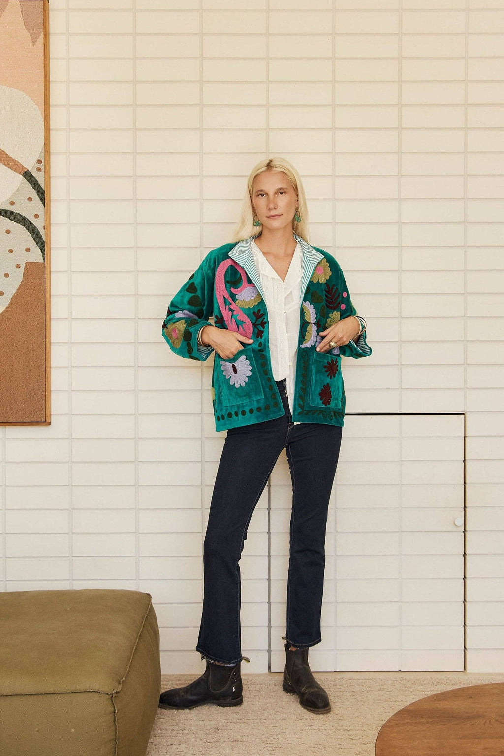Naudic - Emerald Green Clubhouse Jacket - One size