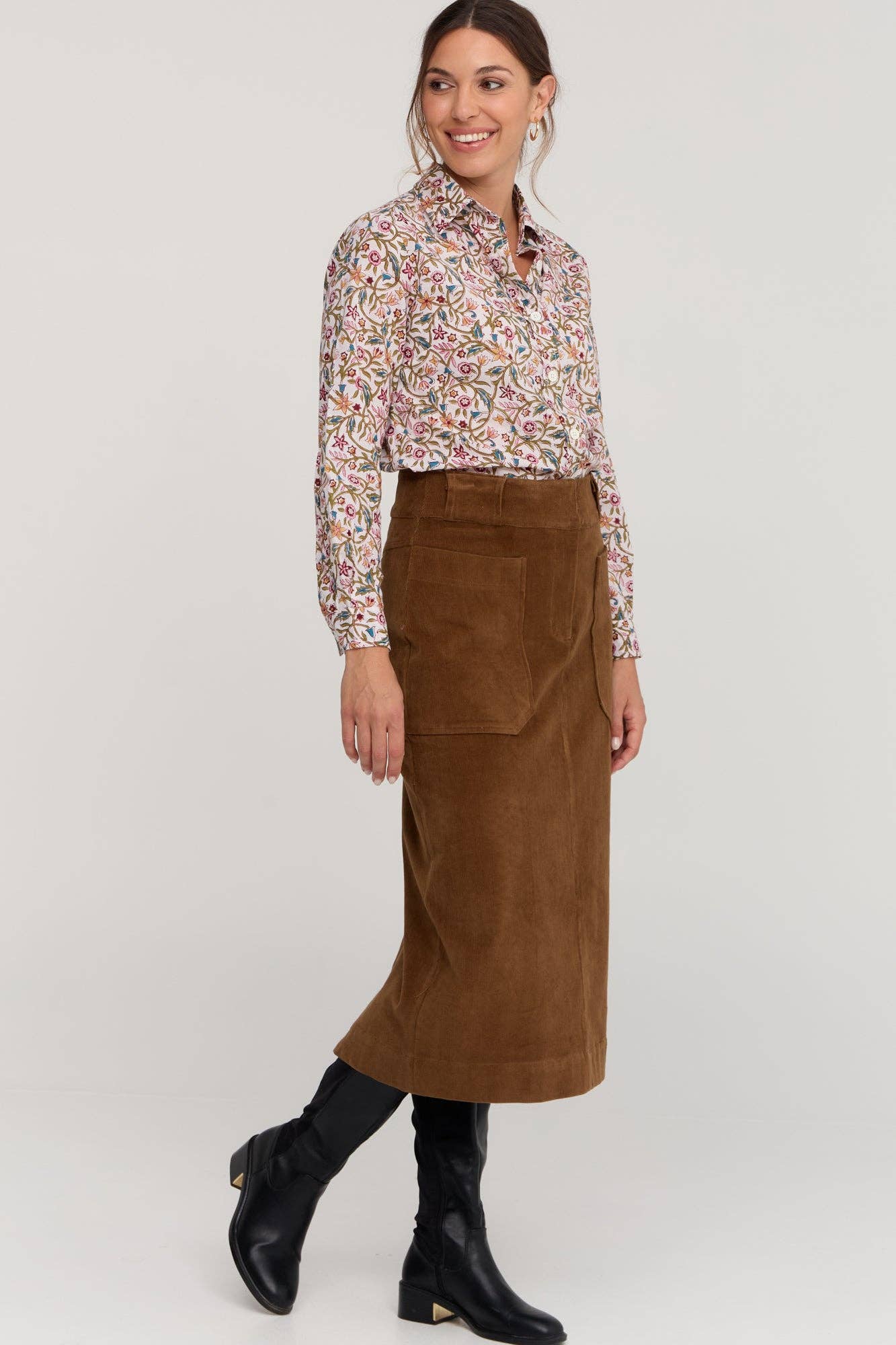 Winnie Skirt Toffee Brown