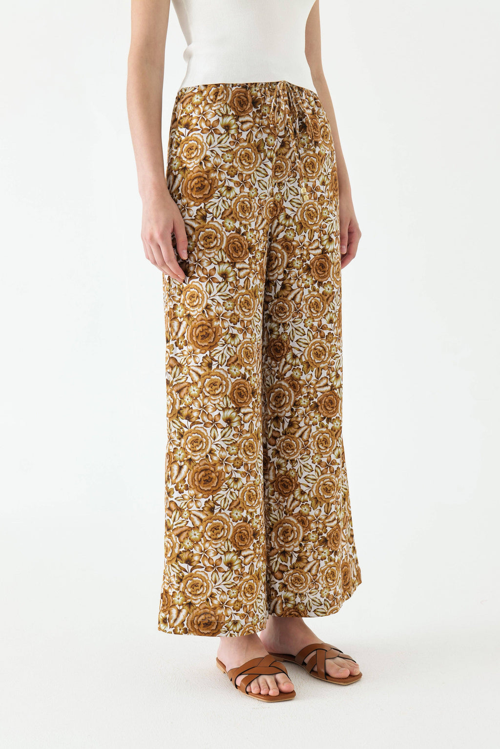 WE ARE KINDRED - Rosalia Linen Straight Leg Pants - ANTIQUE ROSE