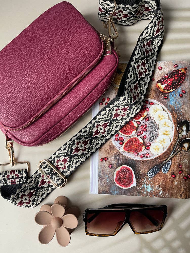 Nakoa The Label - Vegan PU Leather California Crossbody - Berry
