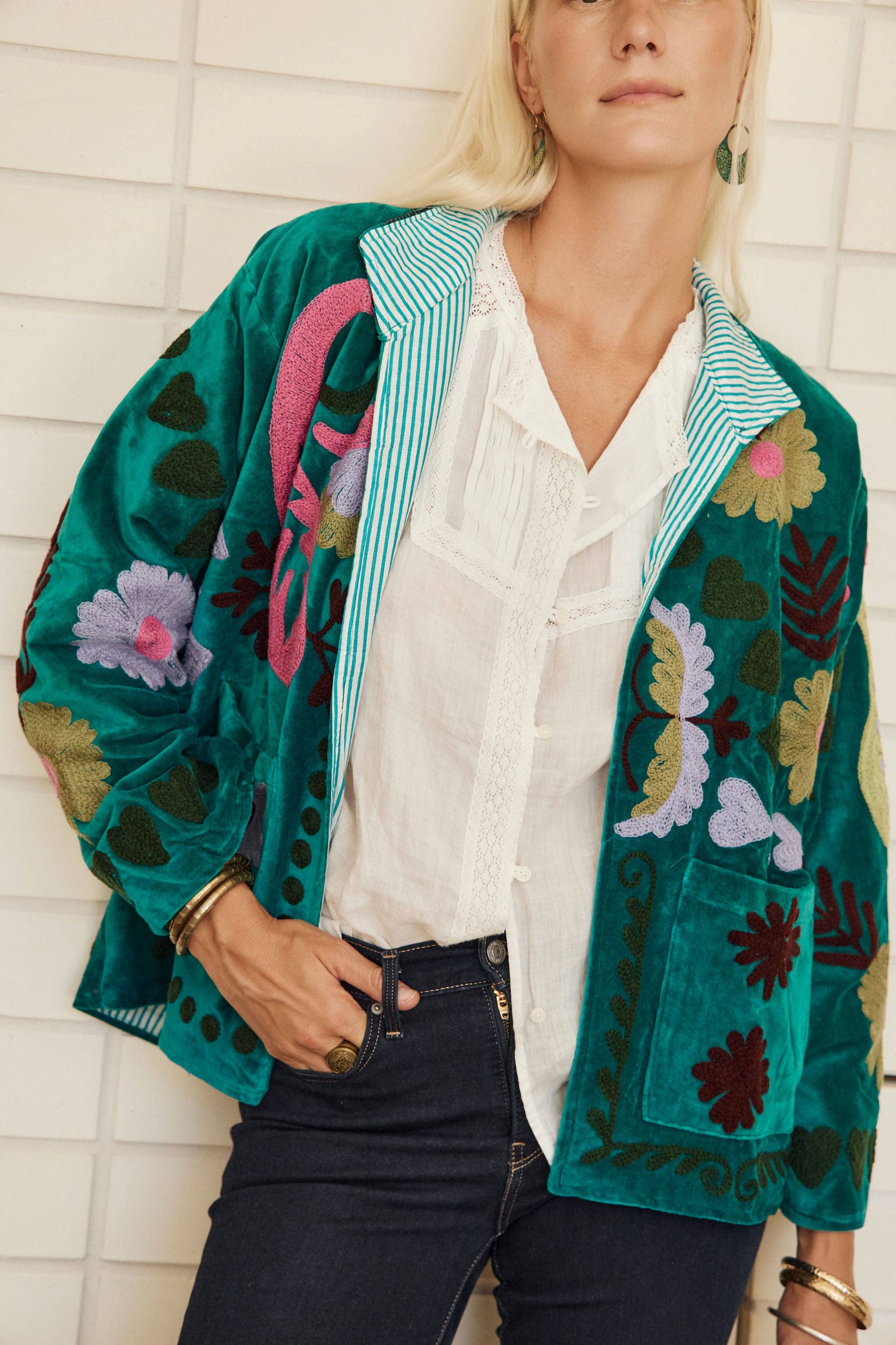 Naudic - Emerald Green Clubhouse Jacket - One size