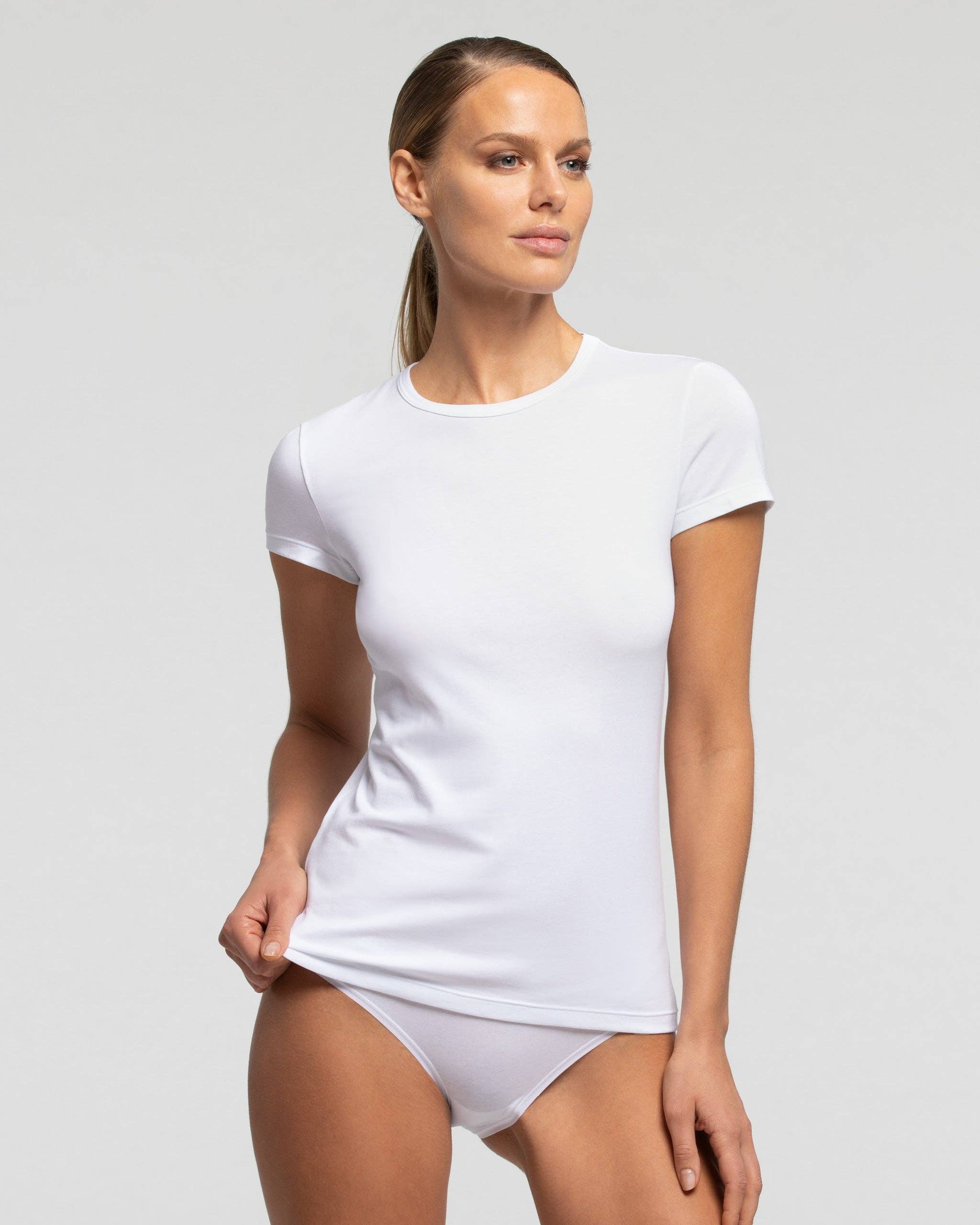 Bellissima - Cotton Planet Women's T-Shirt - White / XL