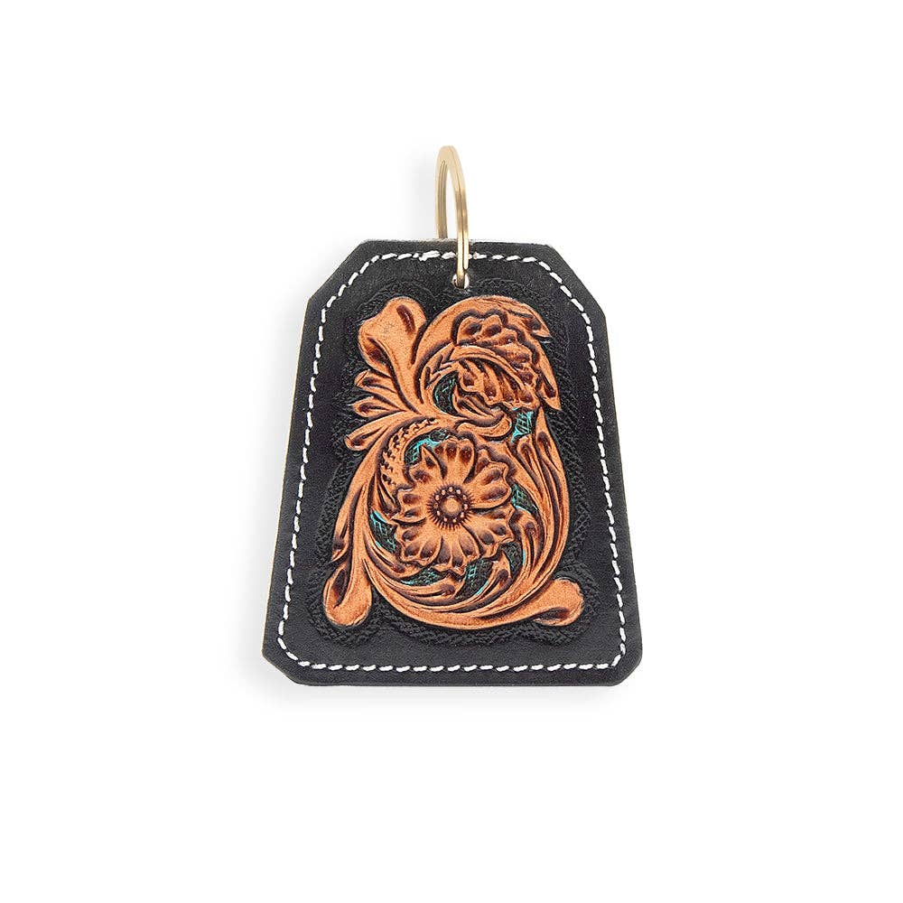 Myra Bag - Salty Hill Hand-tooled Leather Key Fob