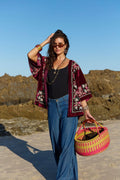 Velvet Kimono Jacket Bondi Embroidery