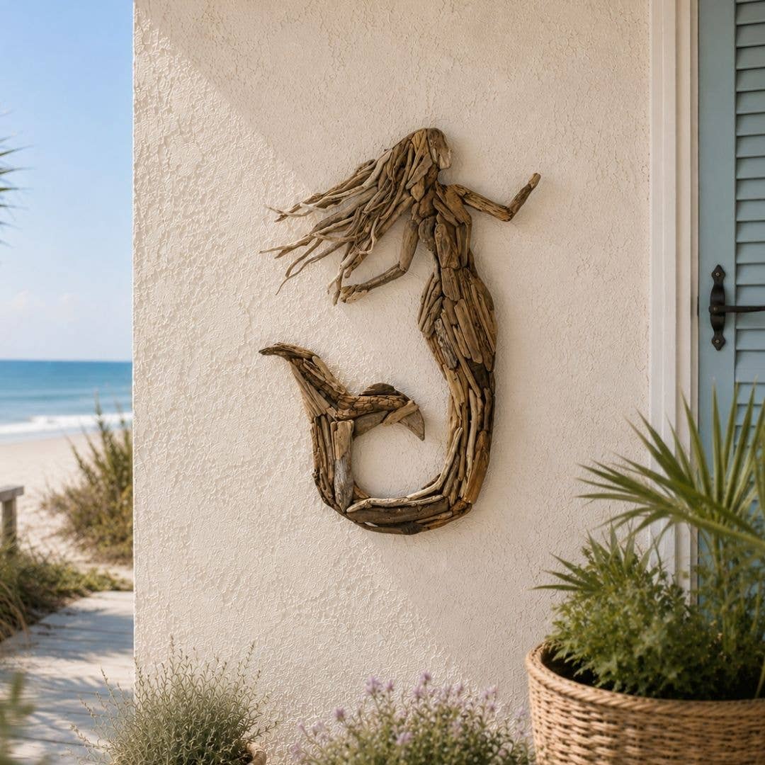 DARLIN - Driftwood Mermaid Wall Art