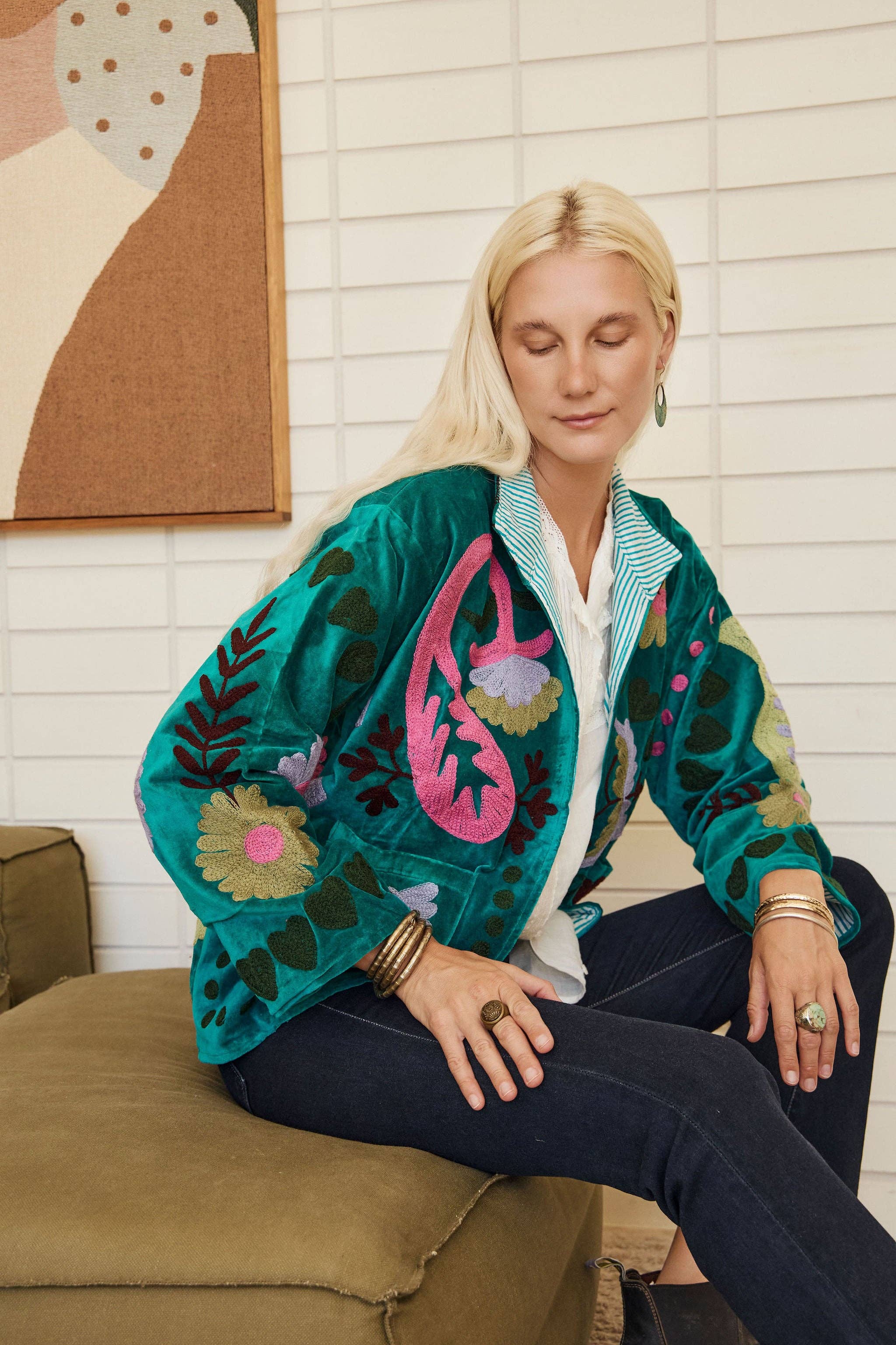 Naudic - Emerald Green Clubhouse Jacket - One size