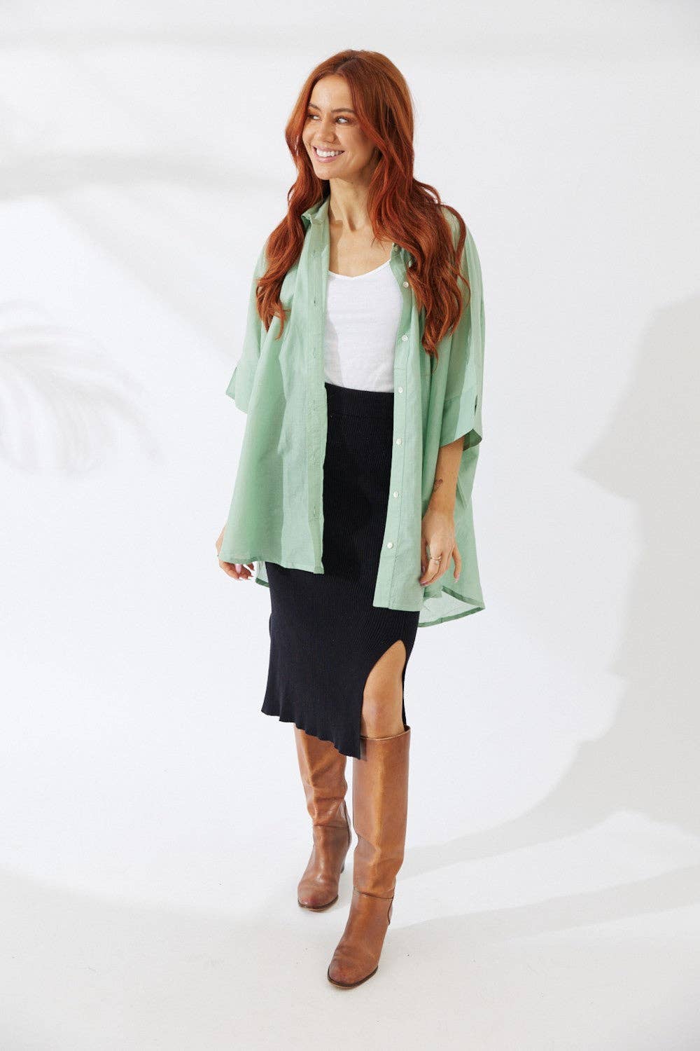 Nakoa The Label - Noosa Shirt - Sage Green