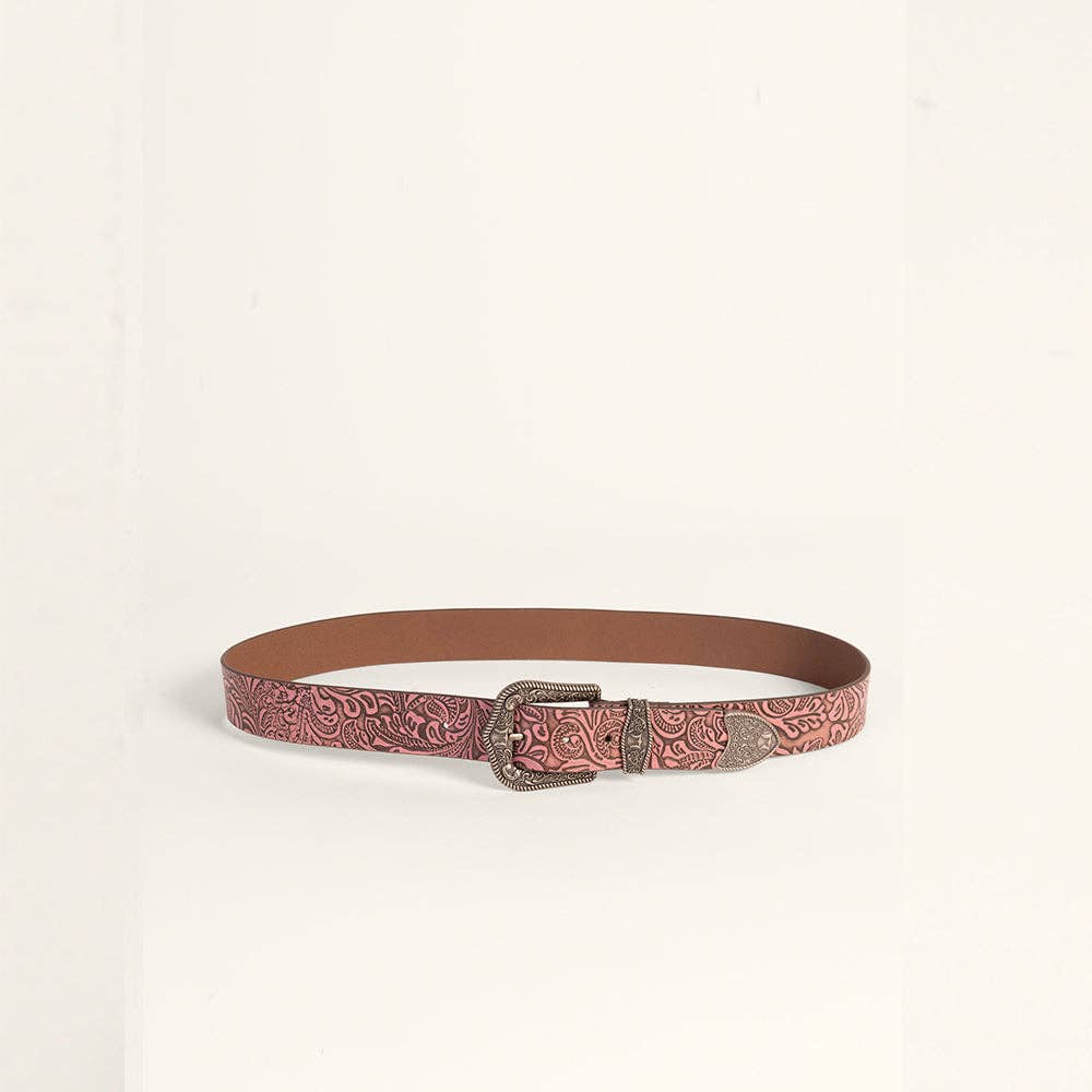Myra Bag - Loyal West Sophia Belt-Pink Floral Leather - S