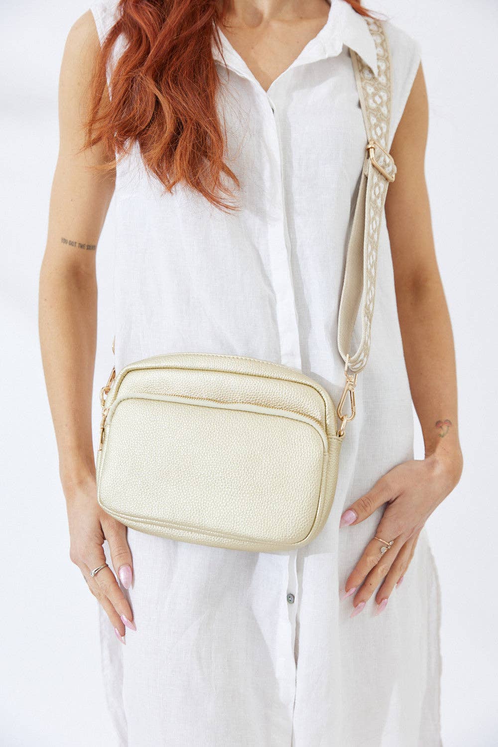 Nakoa The Label - Vegan PU Leather California Crossbody - Gold