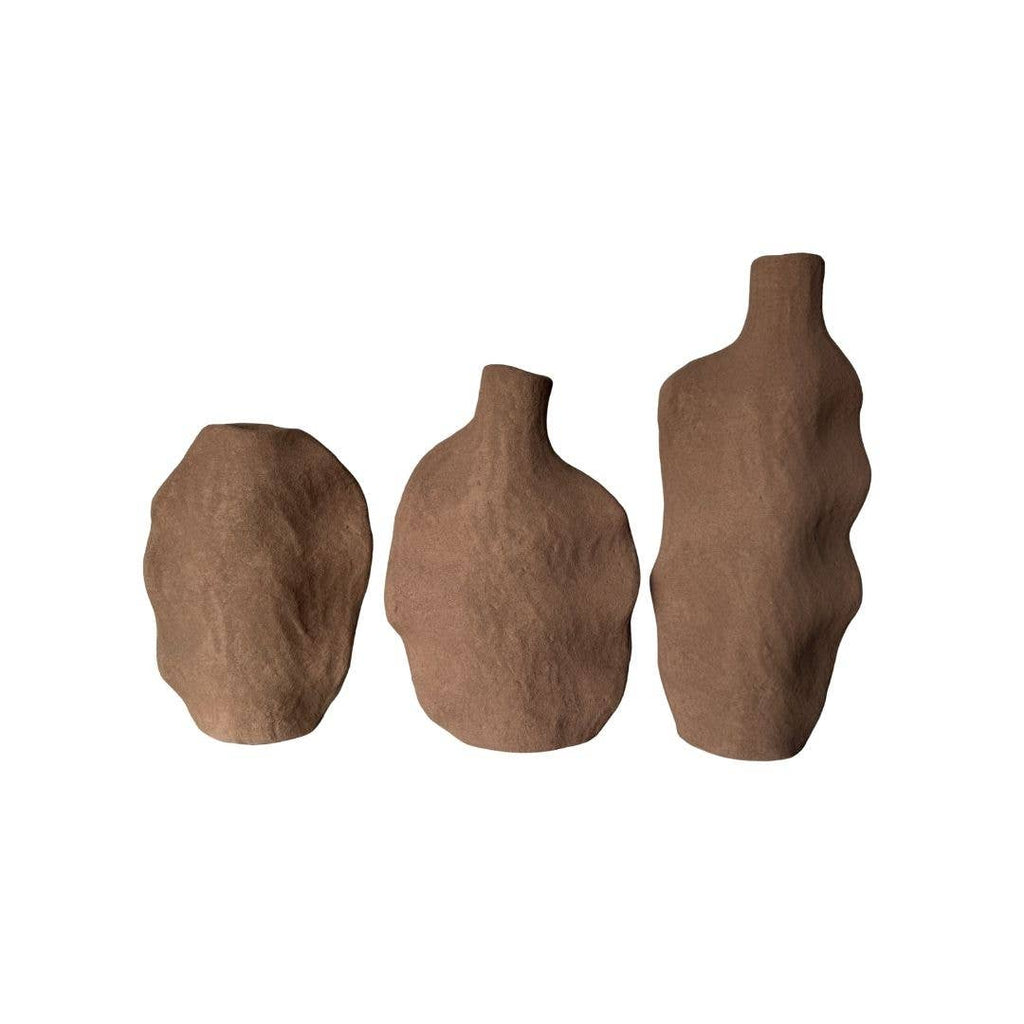 DARLIN - Cala Vases - Mocha - (M) 33 cm Tall x 22.5 cm Wide x 9.5 cm Thick