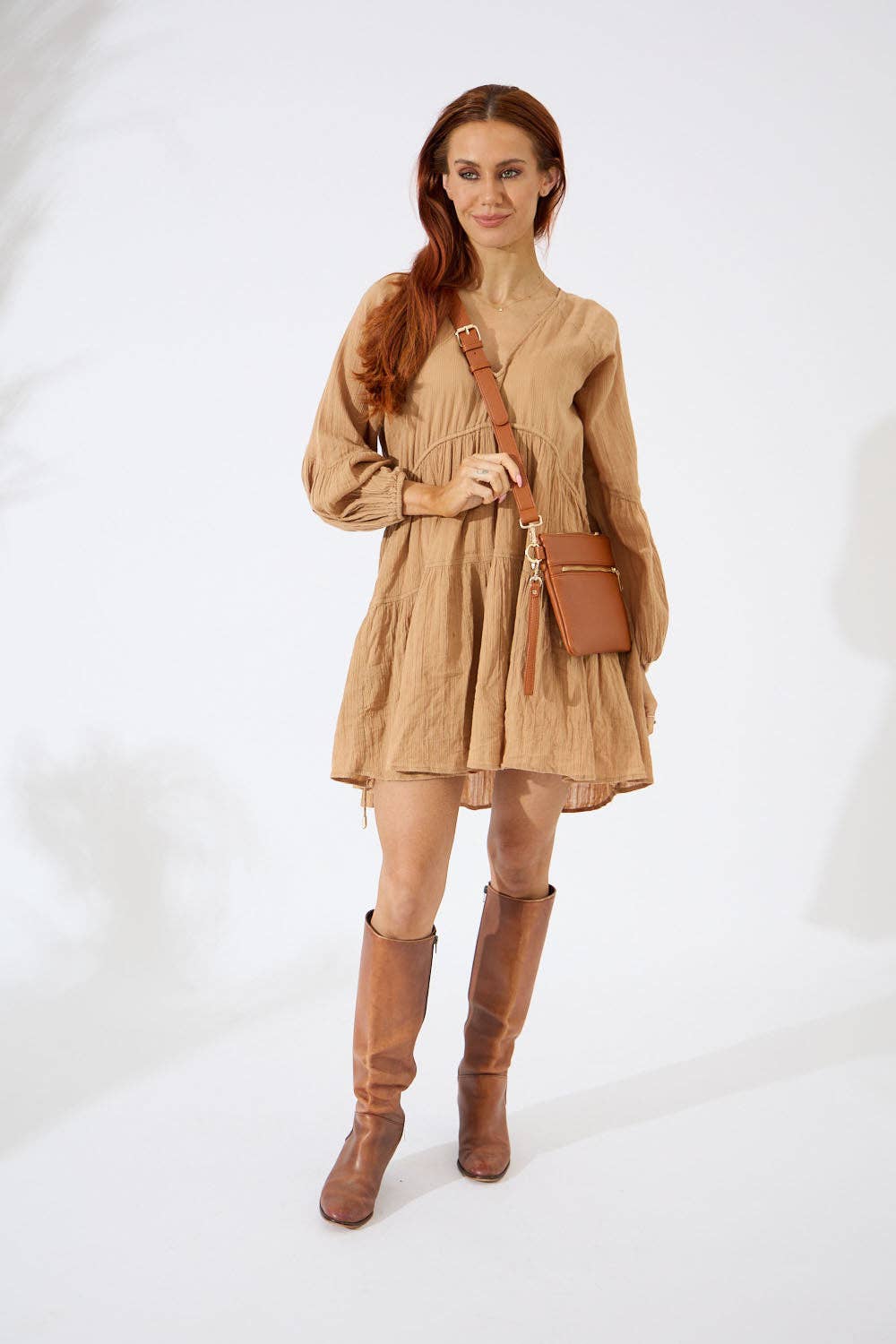 Nakoa The Label - Vegan PU Leather Arizona Crossbody - Tan