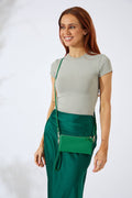 Nakoa The Label - Vegan PU Leather New Haven Crossbody Wallet - Emerald Green