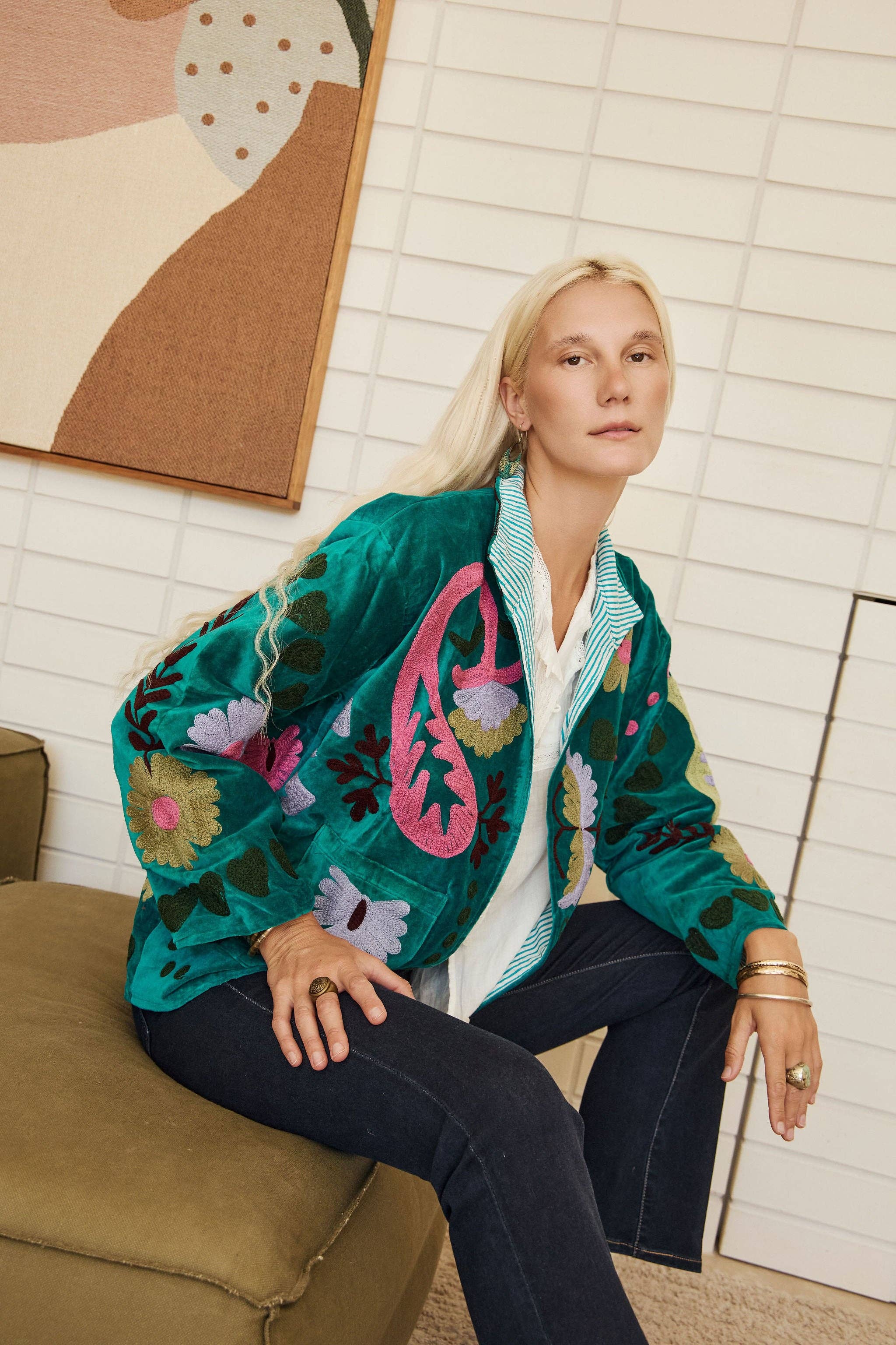 Naudic - Emerald Green Clubhouse Jacket - One size