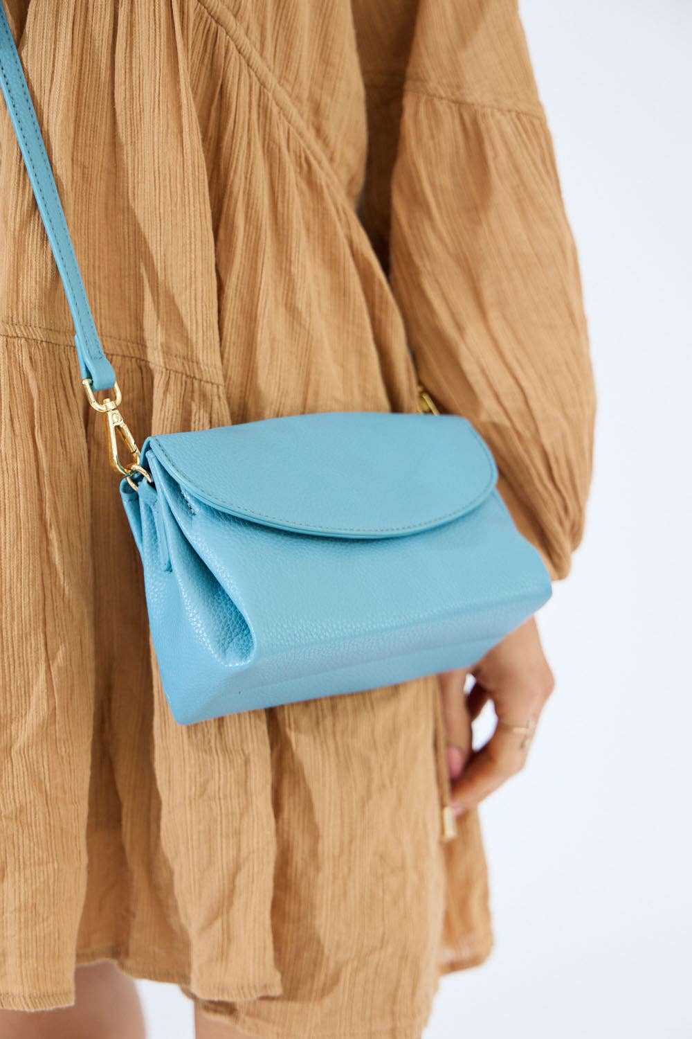 Nakoa The Label - Vegan PU Leather Malibu Crossbody - Sky Blue