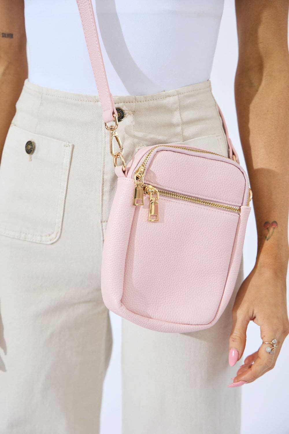 Nakoa The Label - Vegan PU Leather Key West Phone Bag - Light Pink