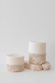 Shell Pillar Candle – Small