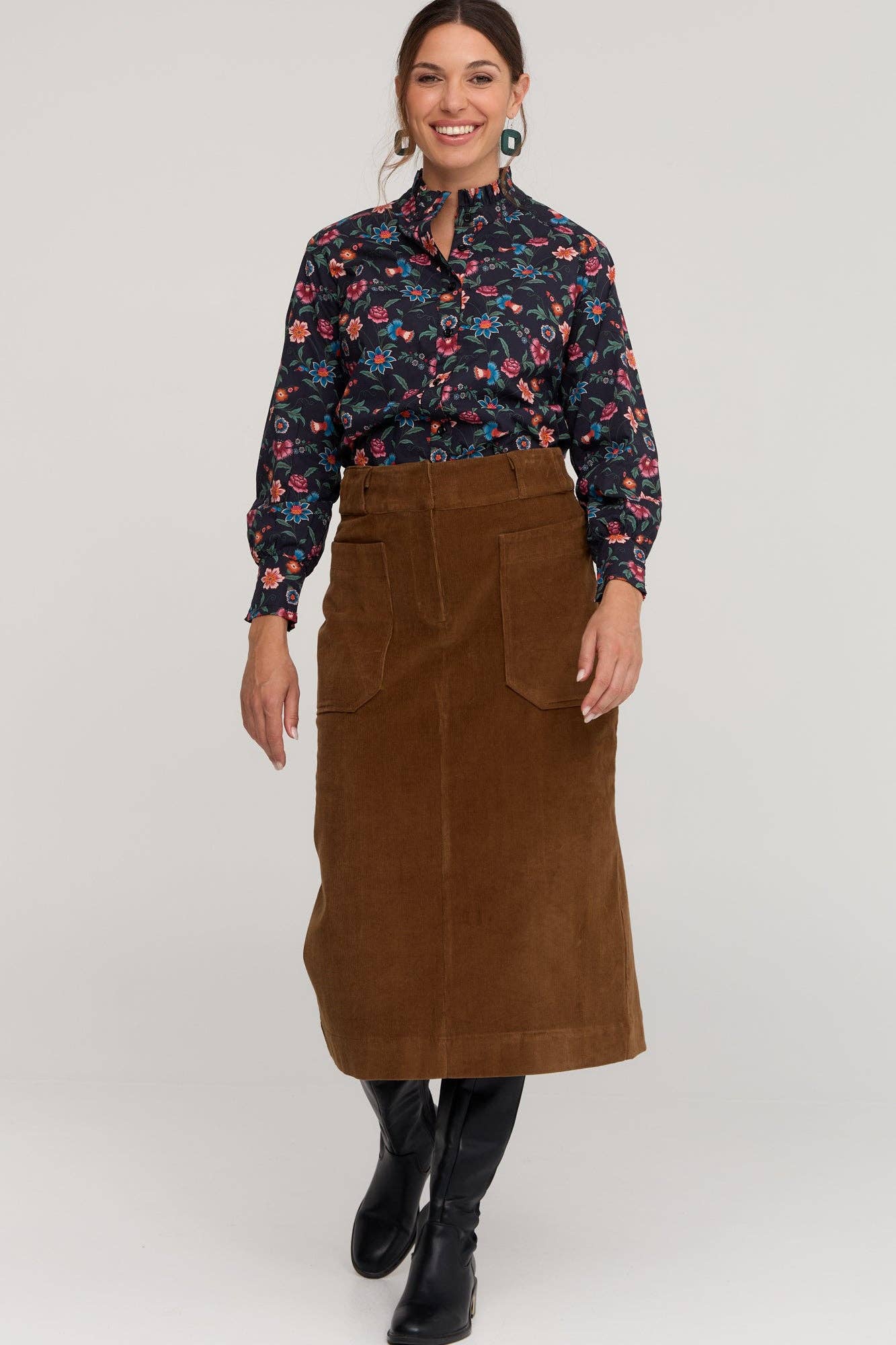 Winnie Skirt Toffee Brown