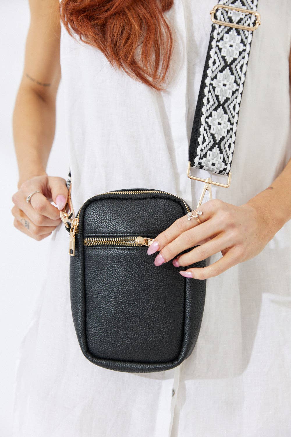 Nakoa The Label - Vegan PU Leather Palm Springs Phone Bag - Black